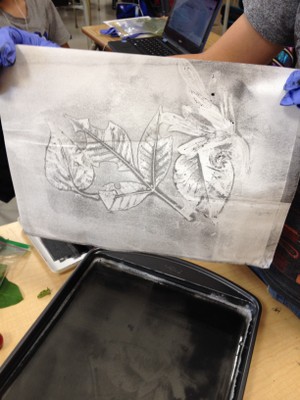 Printmaking with Autumn Leaves